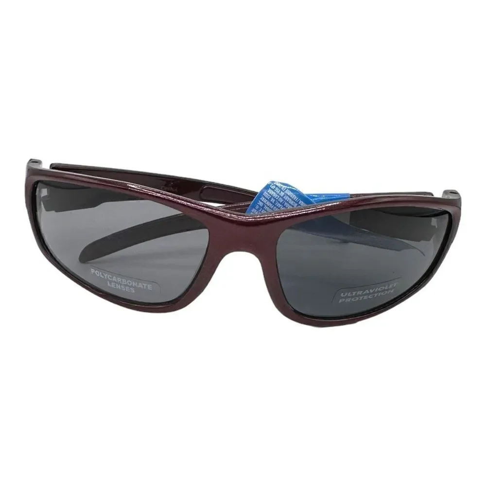 Sunglasses Classic maroon polycarbonate lenses, ultraviolet protection